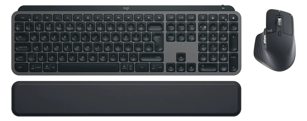 Logitech MX Keys S Combo - Tastatur-und-Maus-Set - TL: US, QWERTY, Ansicht 4