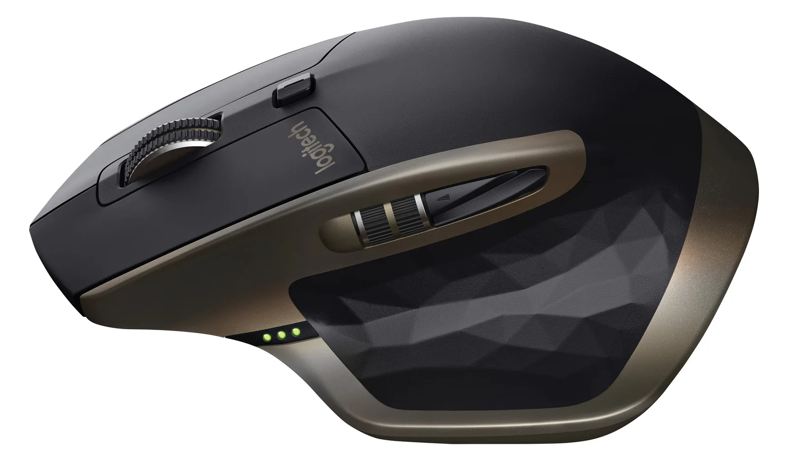 Logitech MX Master - Maus - Laser - 5 Tasten - kabellos - Bluetooth, 2.4 GHz - kabelloser Empfänger (USB), Ansicht 4