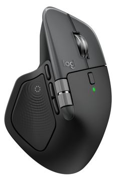 Logitech MX Master 4 for Mac - Maus - 8 Tasten - kabellos - Bluetooth, 2.4 GHz - kabelloser Empfänger (USB) von LumaTech
