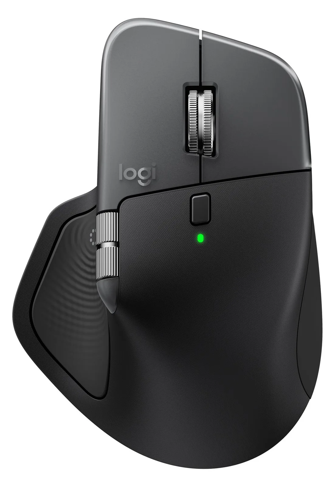 Logitech MX Master 4 for Mac - Maus - 8 Tasten - kabellos - Bluetooth, 2.4 GHz - kabelloser Empfänger (USB), Ansicht 3