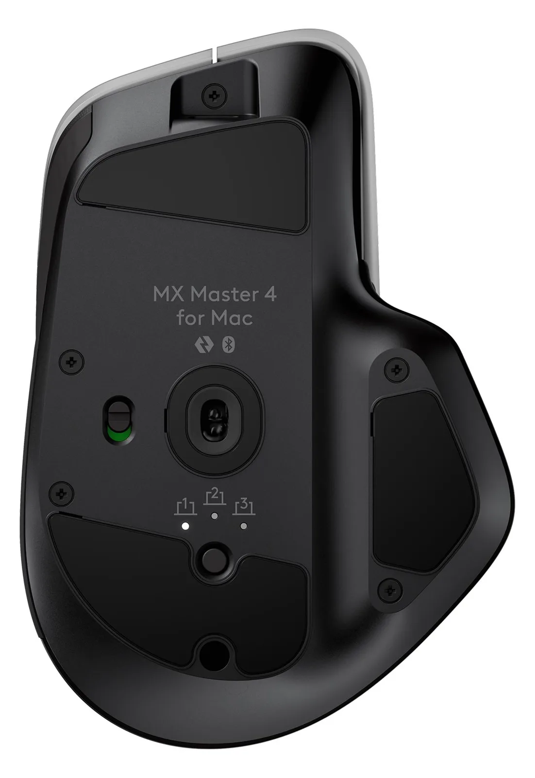 Logitech MX Master 4 for Mac - Maus - 8 Tasten - kabellos - Bluetooth, 2.4 GHz - kabelloser Empfänger (USB), Ansicht 4