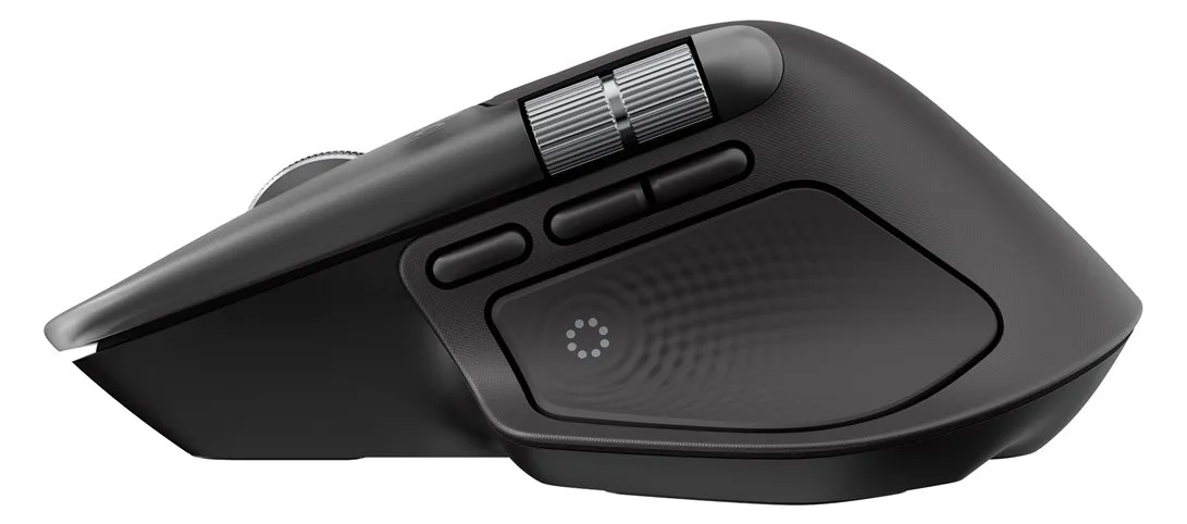 Logitech MX Master 4 for Mac - Maus - 8 Tasten - kabellos - Bluetooth, 2.4 GHz - kabelloser Empfänger (USB), Ansicht 5