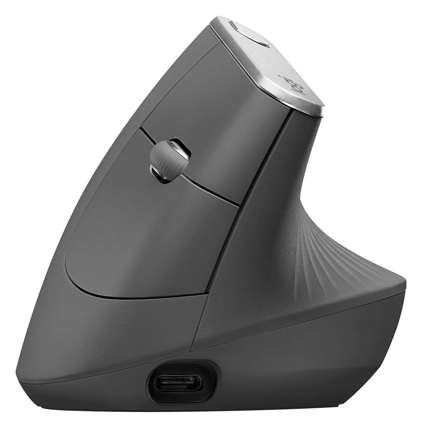 Logitech MX Vertical - Vertikale Maus - ergonomisch - optisch - 6 Tasten - kabellos, kabelgebunden, Ansicht 2