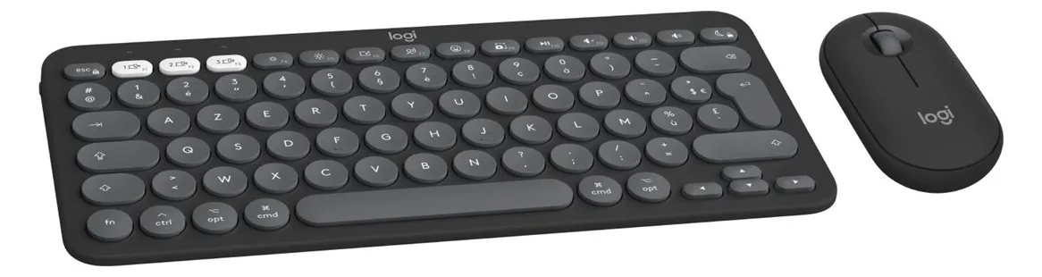 Logitech Pebble 2 Combo for Mac - Tastatur-und-Maus-Set - TL: Deutsch, QWERTZ, Ansicht 3