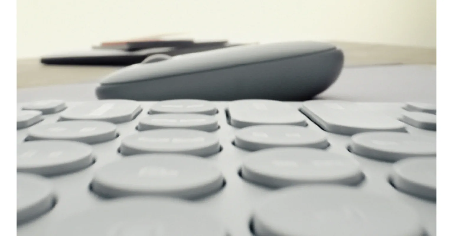 Logitech Pebble Keys 2 K380s - Tastatur - kabellos - TL: Deutsch, QWERTZ, Ansicht 2