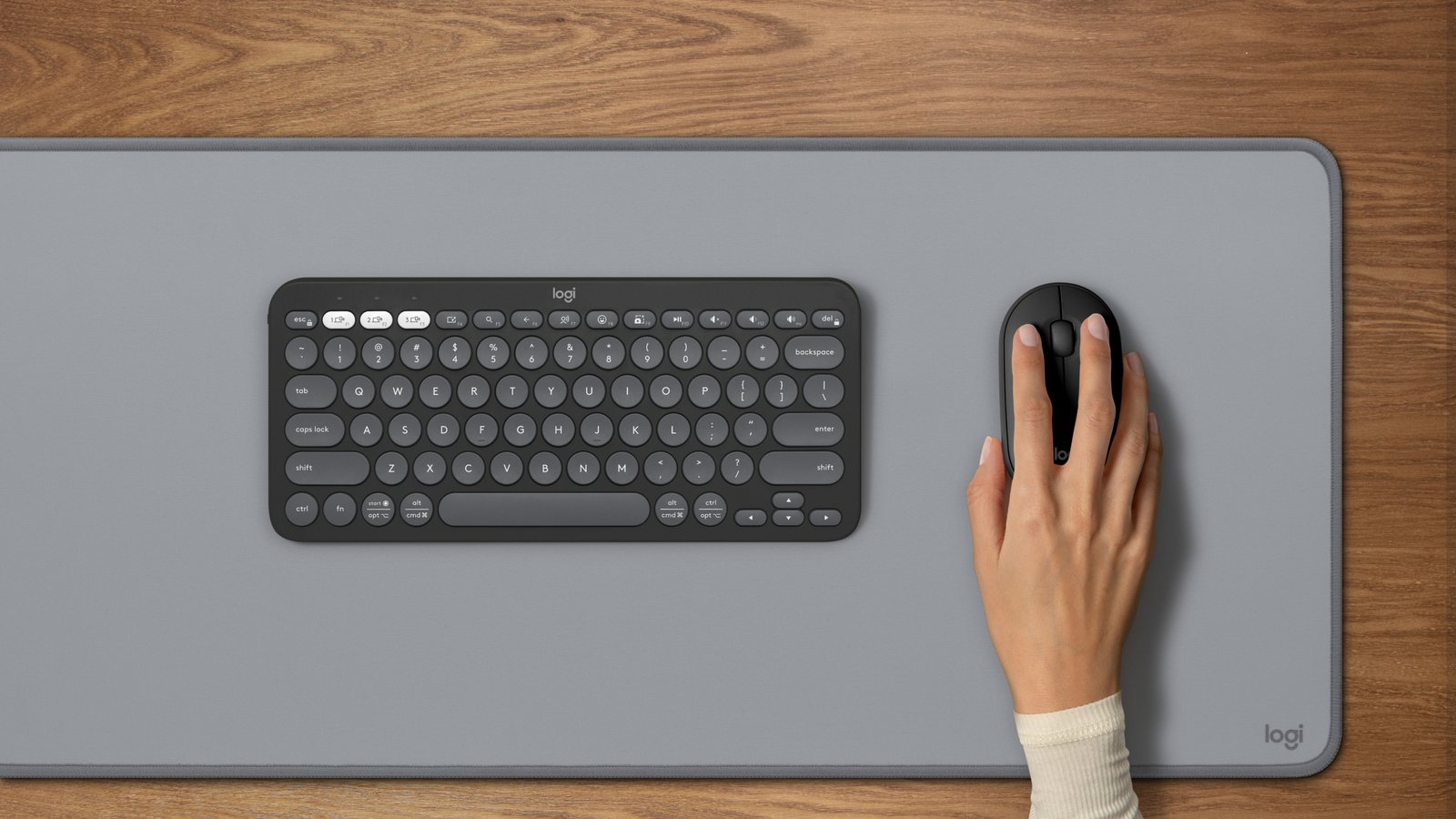 Logitech Pebble Mouse 2 M350s - Maus - optisch
