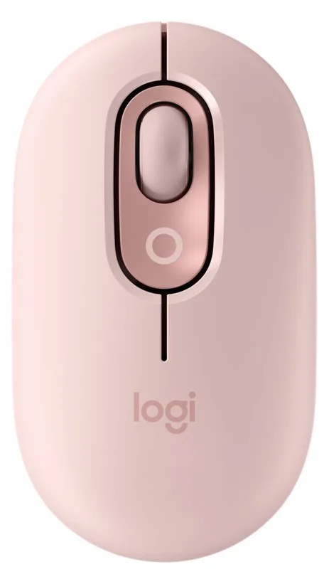 Logitech POP - Maus - anpassbarer Emoji - optisch - 4 Tasten - kabellos - Bluetooth 5.1 LE - rosé, Ansicht 3