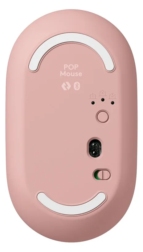 Logitech POP - Maus - anpassbarer Emoji - optisch - 4 Tasten - kabellos - Bluetooth 5.1 LE - rosé, Ansicht 4