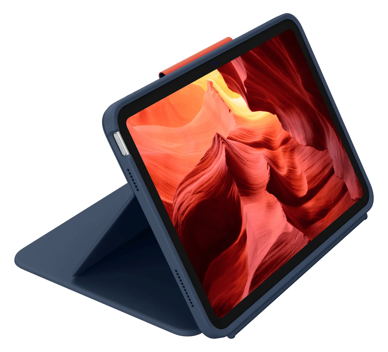 Logitech Rugged Combo 4 Touch - Tastatur und Foliohülle - mit Trackpad - Classic Blue - TL: UK, QWERTY, Ansicht 2