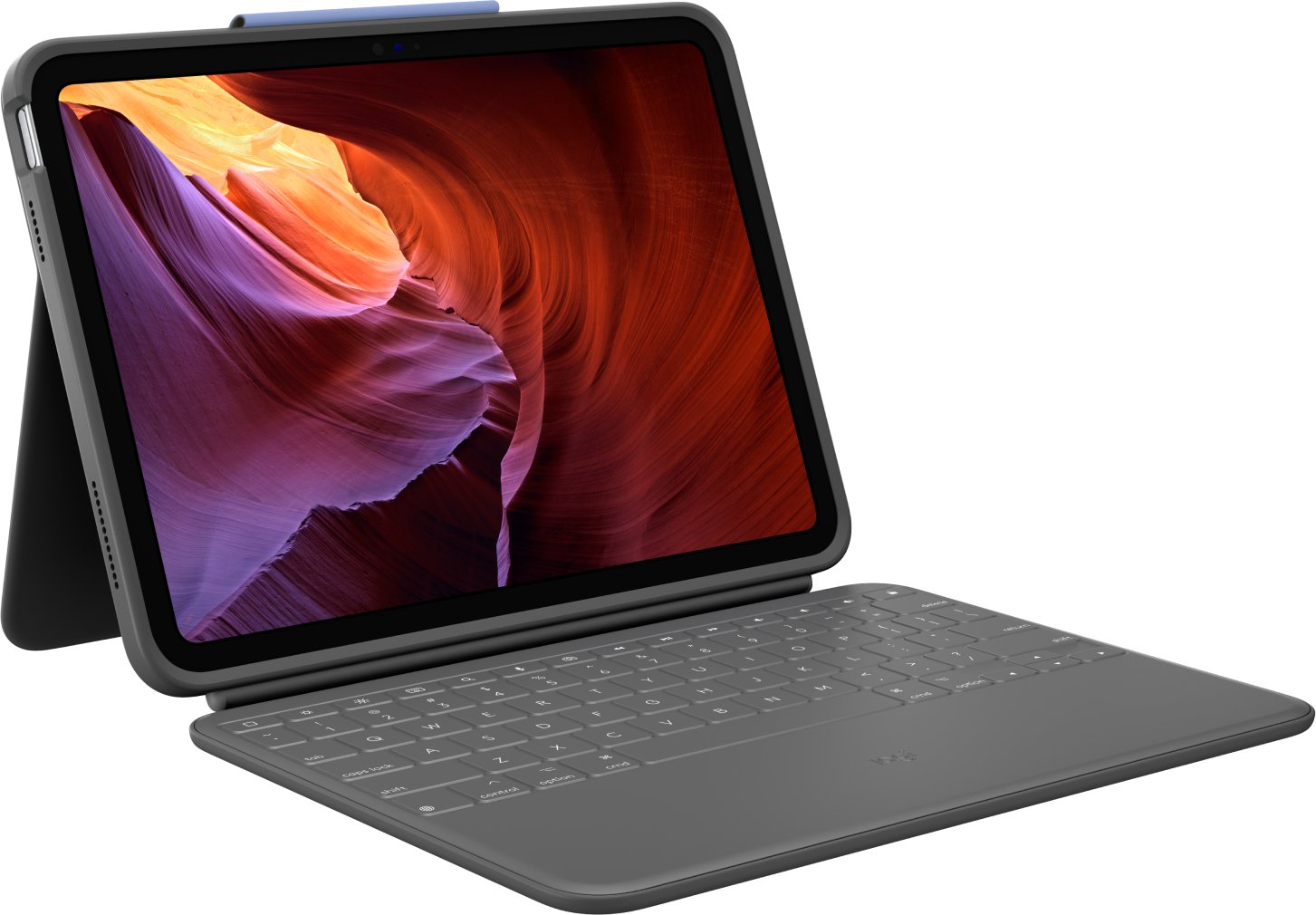 Logitech Rugged Folio - Tastatur und Foliohülle - TL: Deutsch, QWERTZ