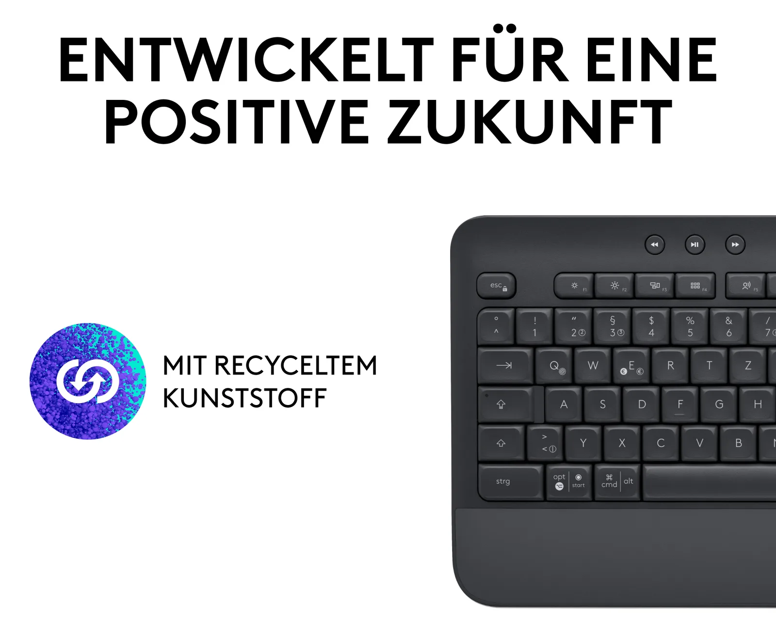 Logitech Signature - Tastatur - kabellos - Bluetooth 5.1 - TL: Deutsch, QWERTZ, Ansicht 2