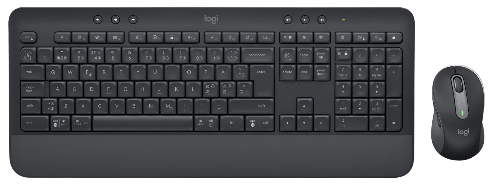 Logitech Signature MK650 Combo for Business - Tastatur-und-Maus-Set - 2.4 GHz, Bluetooth LE - TL: Nordisch, QWERTY