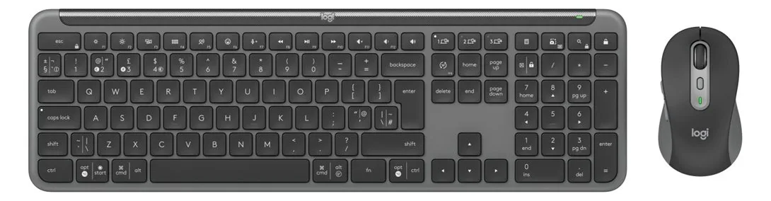 Logitech Signature Slim Combo MK950 - Tastatur-und-Maus-Set - kabellos - Graphite - TL: US, QWERTY, Ansicht 4