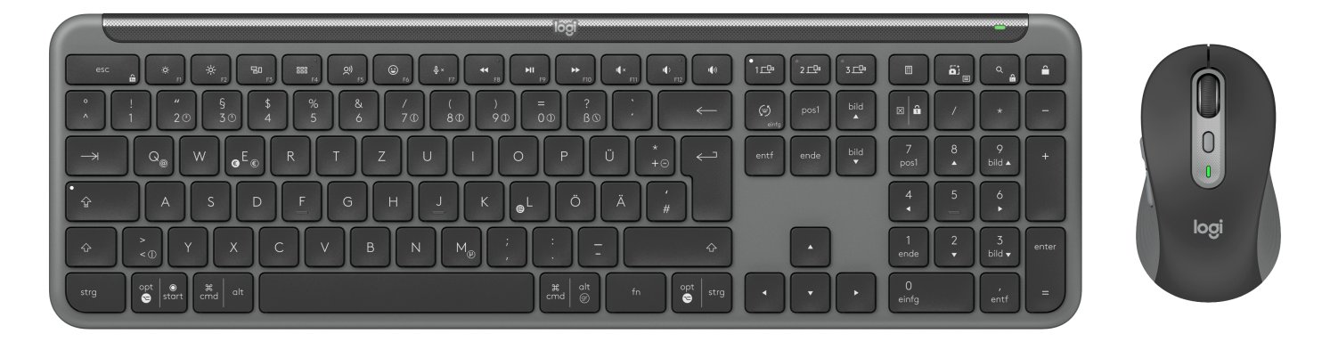 Logitech Signature Slim Combo MK950 - Tastatur-und-Maus-Set - TL: Deutsch, QWERTZ