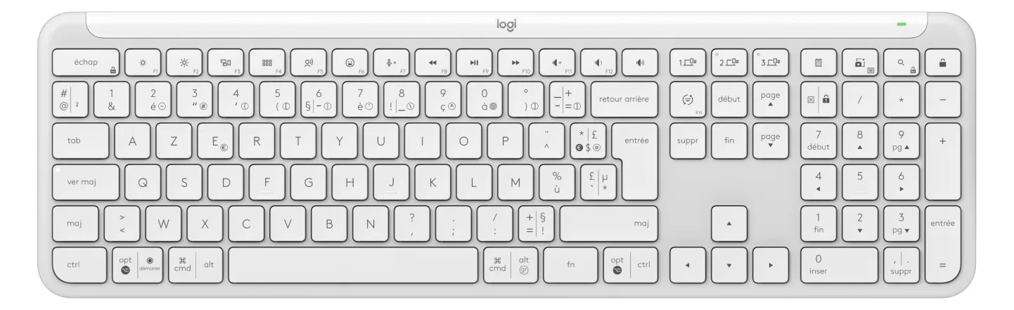 Logitech Signature Slim K950 - Tastatur - 100% - TL: Französisch, AZERTY, Ansicht 3