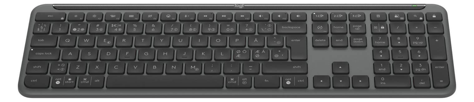 Logitech Signature Slim K950 - Tastatur - kabellos - TL: Nordisch, QWERTY