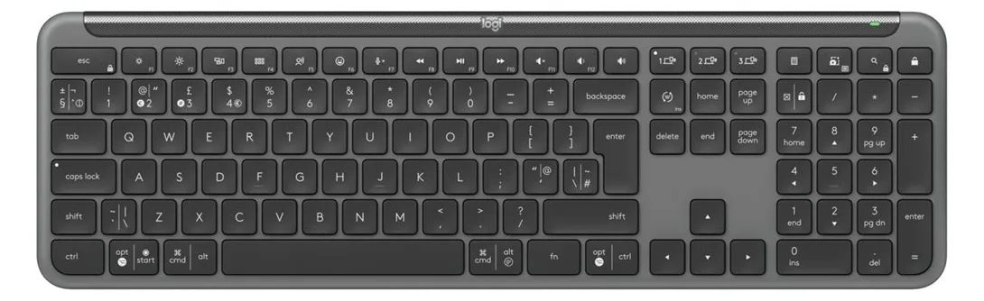 Logitech Signature Slim K950 - Tastatur - kabellos - TL: Nordisch, QWERTY, Ansicht 5