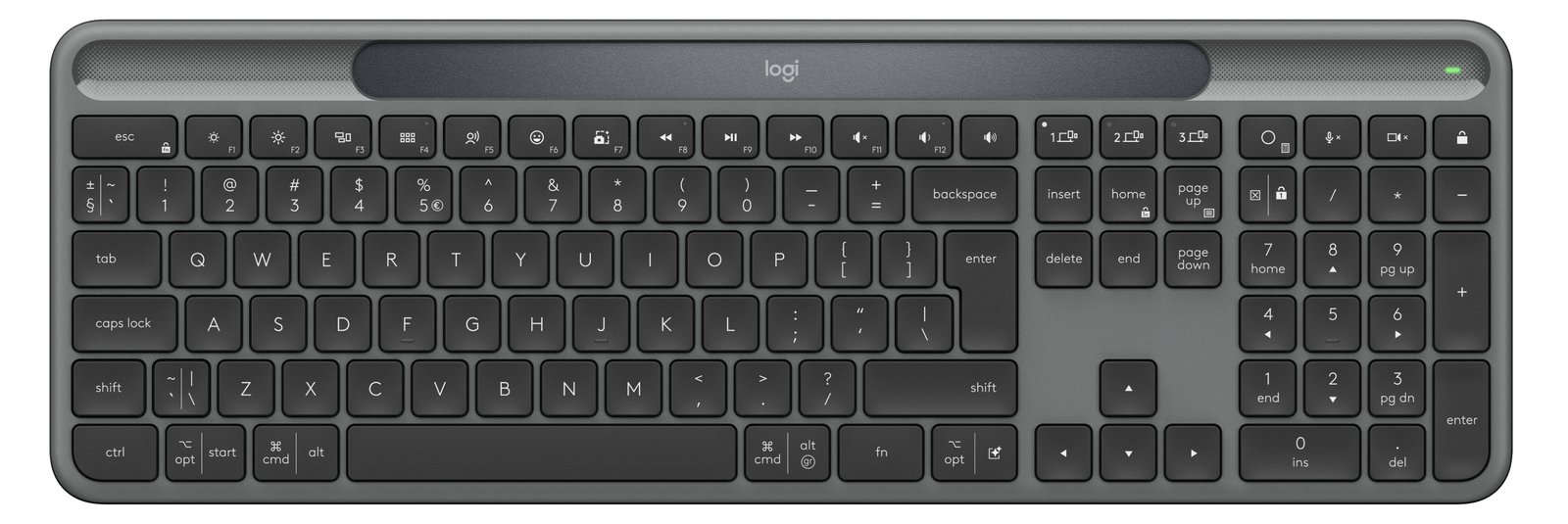 Logitech Signature Slim Solar+ K980 - Tastatur - TL: US, QWERTY