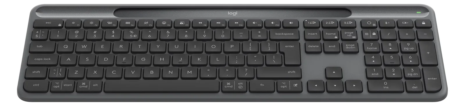 Logitech Signature Slim Solar+ K980 - Tastatur - TL: US, QWERTY, Ansicht 4