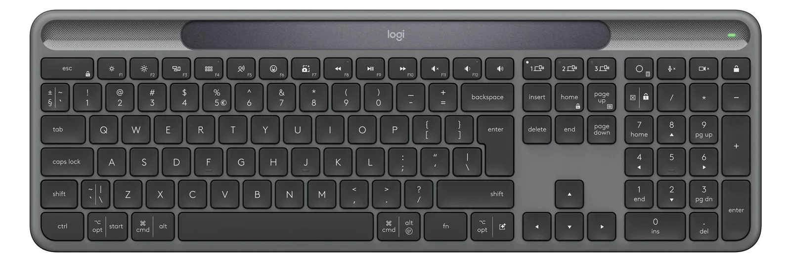 Logitech Signature Slim Solar+ K980 - Tastatur - TL: US, QWERTY, Ansicht 5