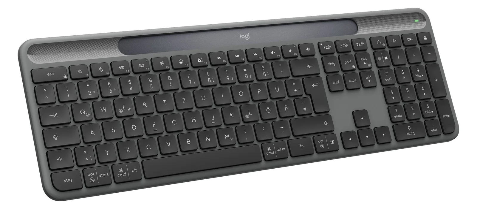 Logitech Signature Slim Solar+ K980 for Business - TL: Deutsch, QWERTZ, Ansicht 3