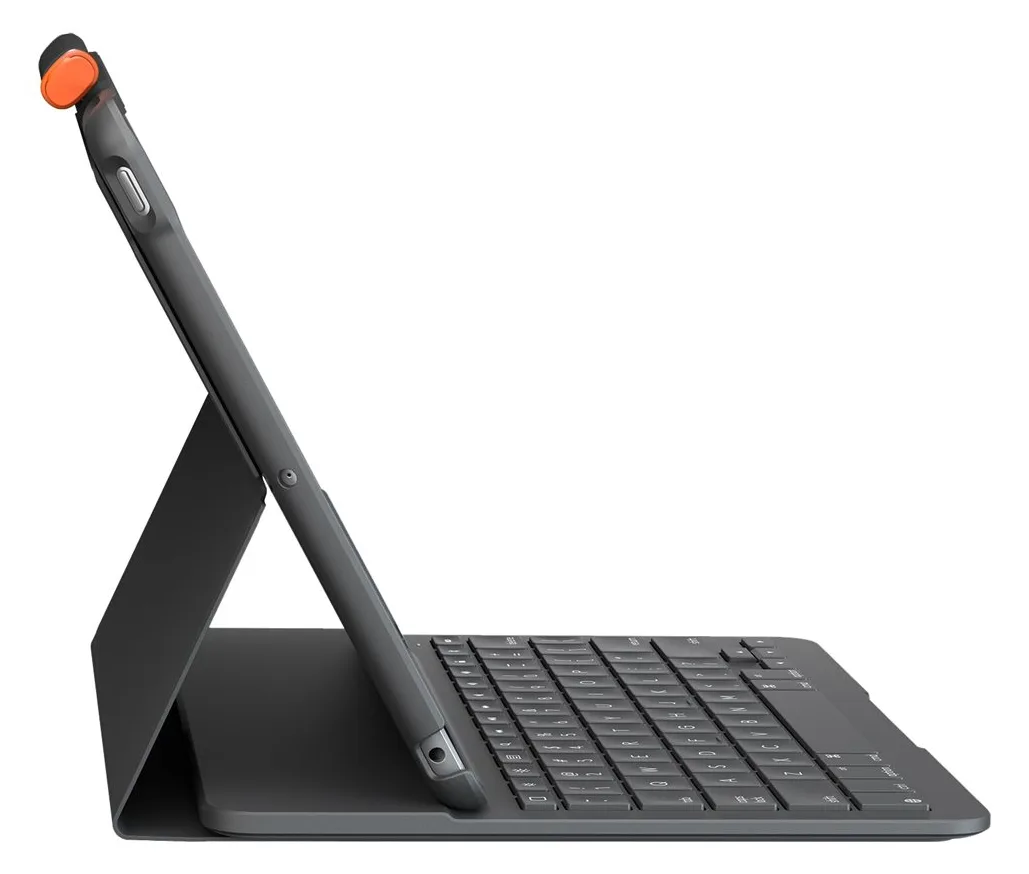 Logitech Slim Folio - Tastatur und Foliohülle - kabellos - Bluetooth LE - TL: Nordisch, QWERTY, Ansicht 3
