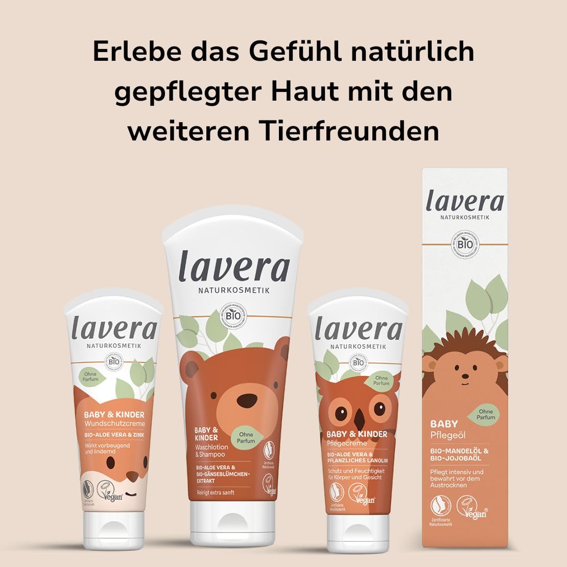 lavera Baby & Kinder Wundschutzcreme - Windelcreme - schützt & beruhigt - gegen Wundwerden - ohne Duft- & Konservierungsstoffe - vegan - Naturkosmetik - 75 ml — Bild 5