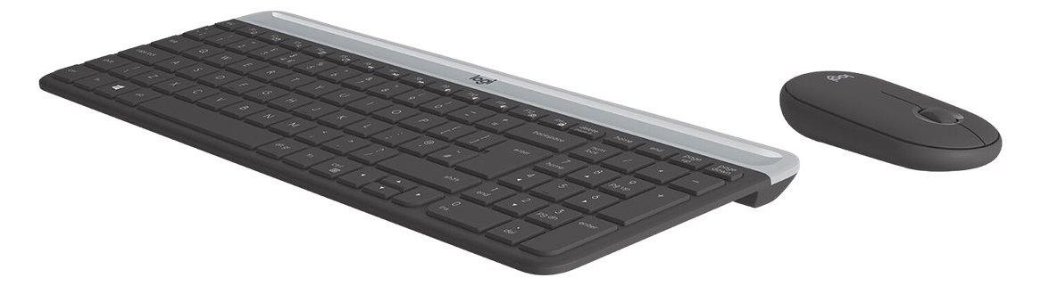 Logitech Slim Wireless Combo MK470 - Tastatur-und-Maus-Set - TL: US, QWERTY