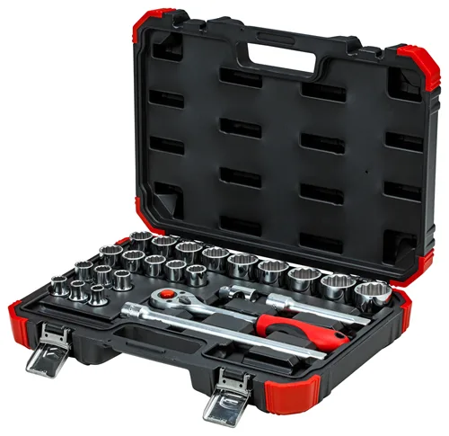 Gedore R69013024 - Steckschlüssel-Satz - 1/2" - Metrisch - 20 Kopf/Köpfe - 10 bis 32 mm - Chrom-Vanadium-Stahl, Ansicht 2