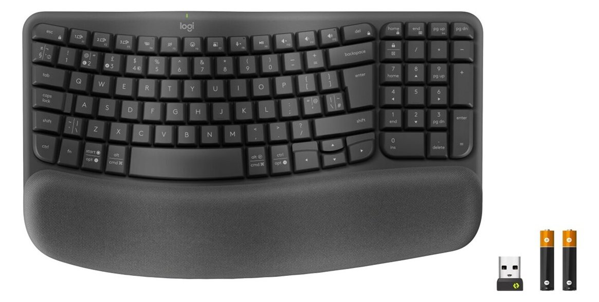 Logitech Wave Keys for Business - Tastatur - kabellos - TL: Nordisch, QWERTY