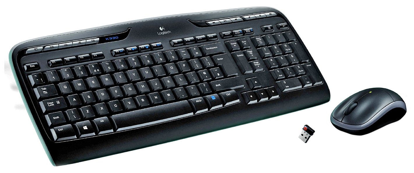 Logitech Wireless Combo MK330 - Tastatur-und-Maus-Set - TL: Spanisch, QWERTY
