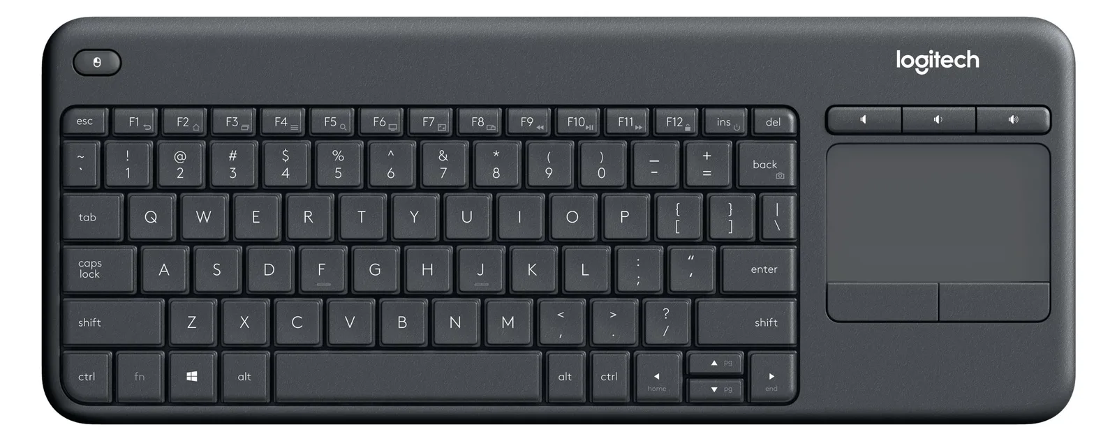 Logitech Wireless Touch Keyboard K400 Plus - Tastatur - TL: Französisch, AZERTY, Ansicht 5