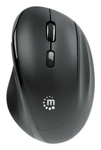 Manhattan Maus - 2-in-1 USB receiver - ergonomisch - Für Rechtshänder - optisch - 4 Tasten - kabellos - 2.4 GHz, Ansicht 4