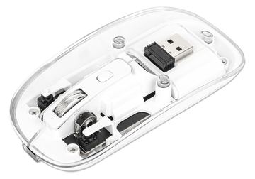 Manhattan Maus - wiederaufladbar - rechts- und linkshändig - optisch - 4 Tasten - kabellos - 2.4 GHz von LumaTech