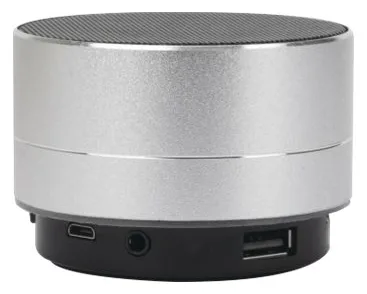 Manhattan Metallic Bluetooth Speaker (Clearance Pricing), Splashproof, Range 10m, microSD card reader, Aux 3.5mm, Ansicht 2