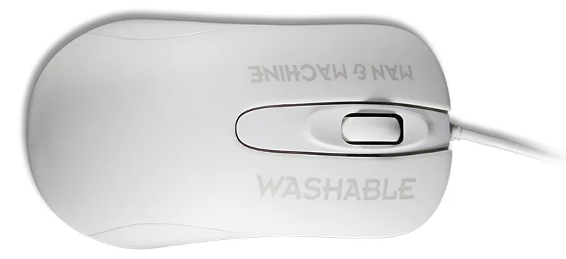 Man-Machine C Mouse - Beidhändig - Laser - USB Typ-A - 1000 DPI - Weiß, Ansicht 2