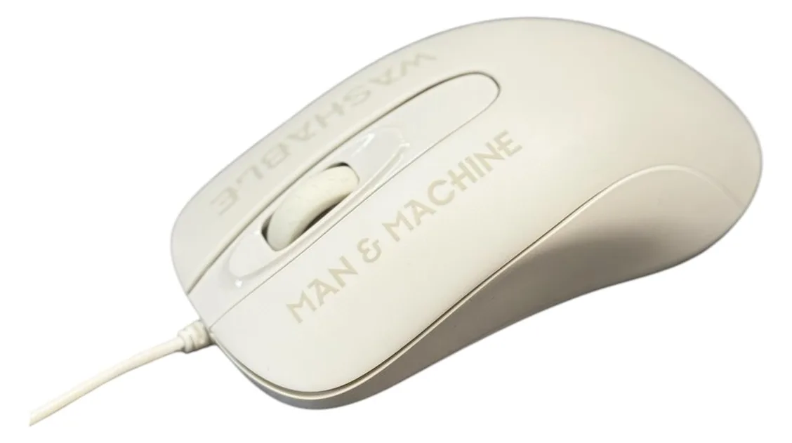 Man-Machine C Mouse - Beidhändig - Laser - USB Typ-A - 1000 DPI - Weiß, Ansicht 4