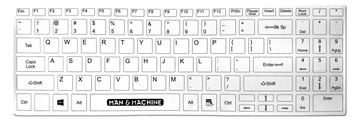 Man-Machine Man & Machine Its Cool Flat - Tastatur - USB - TL: Deutsch, QWERTZ von LumaTech