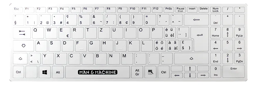 Man-Machine Man & Machine Its Cool Flat - Tastatur - USB - TL: Deutsch, QWERTZ, Ansicht 2