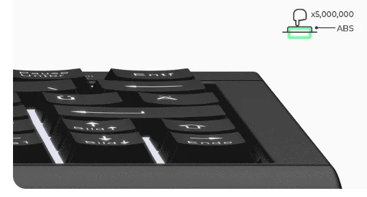 MaxPoint KeySonic KSK-3010ELC - Tastatur - hinterleuchtet - TL: Deutsch, QWERTZ, Ansicht 3