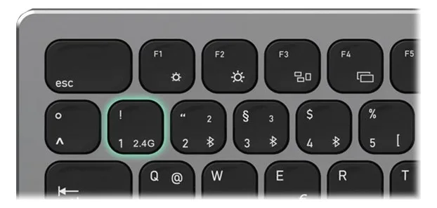 MaxPoint KeySonic KSK-8023BTRF - Tastatur - volle Größe - TL: Deutsch, QWERTZ, Ansicht 2
