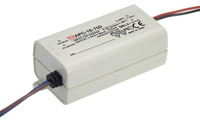 Meanwell MEAN WELL APC-16-350 - Weiß - -30 - 70 °C - 20 - 90% - 90 - 264 V - 47 - 63 Hz - 40 mm
