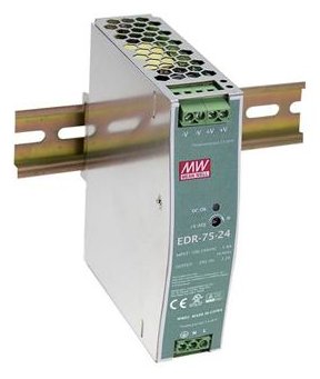 Meanwell MEAN WELL EDR-75-12 - 90 - 264 V - 75 W - 12 V - 32 mm - 102 mm - 125,2 mm