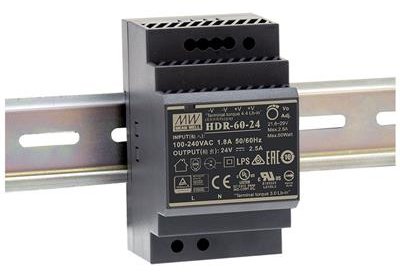 Meanwell MEAN WELL HDR-60-12 - 85 - 264 V - 60 W - 12 V - 4,5 A - RoHS - 52,5 mm
