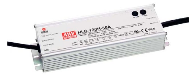 Meanwell MEAN WELL HLG-120H-12B - 120 W - IP65 - 62000 h - 90-305 V - 1.4 / 115VC - 0.6 / 230VC - 0.55 / 277VC
