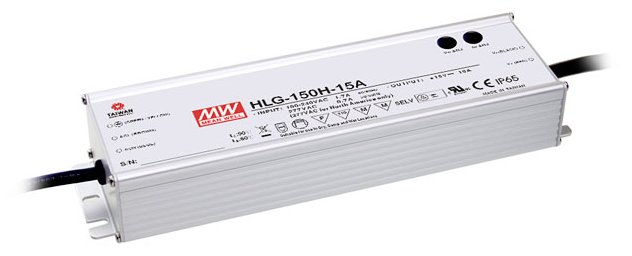 Meanwell MEAN WELL HLG-150H-24B - Metallisch - 90 - 305 V - 47 - 63 Hz - 68 mm - 38,8 mm - 228 mm