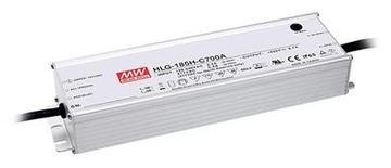 Meanwell MEAN WELL HLG-185H-C700B - 185 W - IP20 - 90 - 305 V - 0,7 A - 286 V - 68 mm von LumaTech