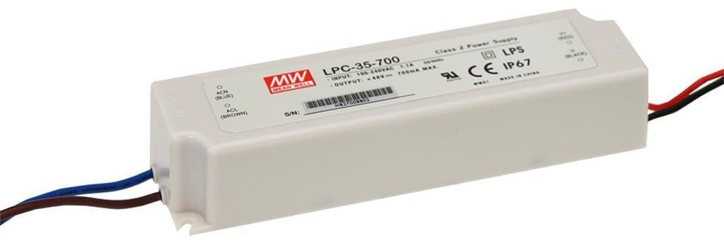 Meanwell MEAN WELL LPC-35-700 - Lighting - Drinnen - 110 - 230 V - 35 W - 48 V - AC-an-DC
