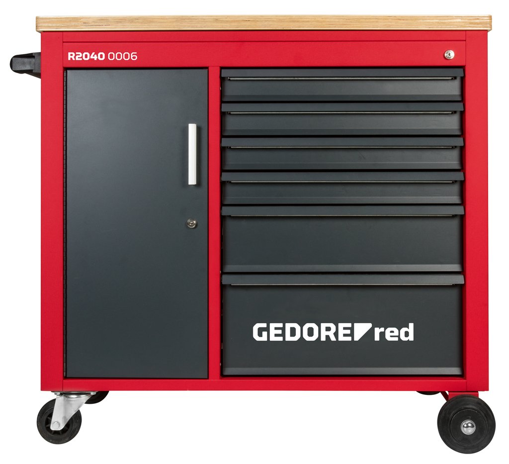 Gedore red Werkstattwagen MECH PLUS mit 6 Schubladen