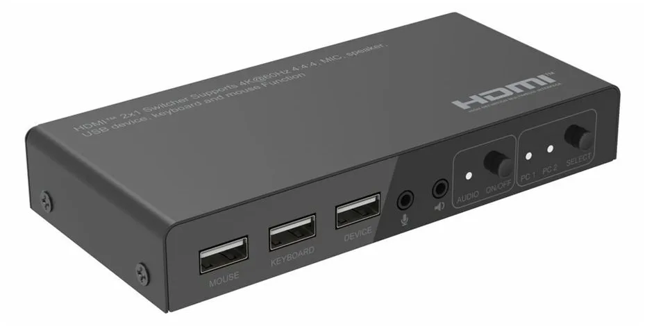 MicroConnect KVM / Video / Audio Switch - 2 x KVM / Video / Audio, Ansicht 3